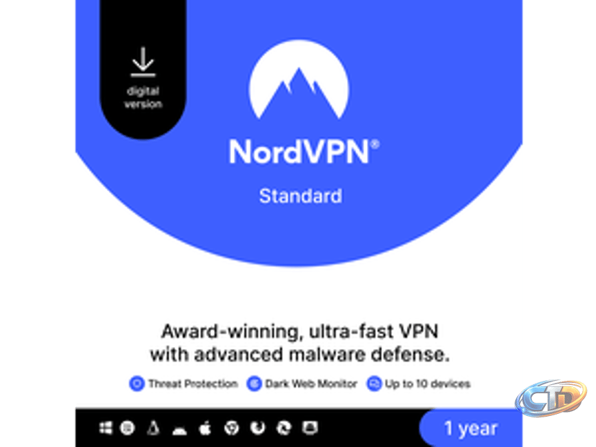 NeweggBusiness - NordVPN Basic, Premium VPN Service - 10 Devices /1 Year-  Download