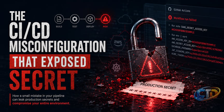 The CI/CD Misconfiguration That Exposed a Production Secret | by Jaswinder  Kumar | AegisOps | Jul, 2026 | Medium