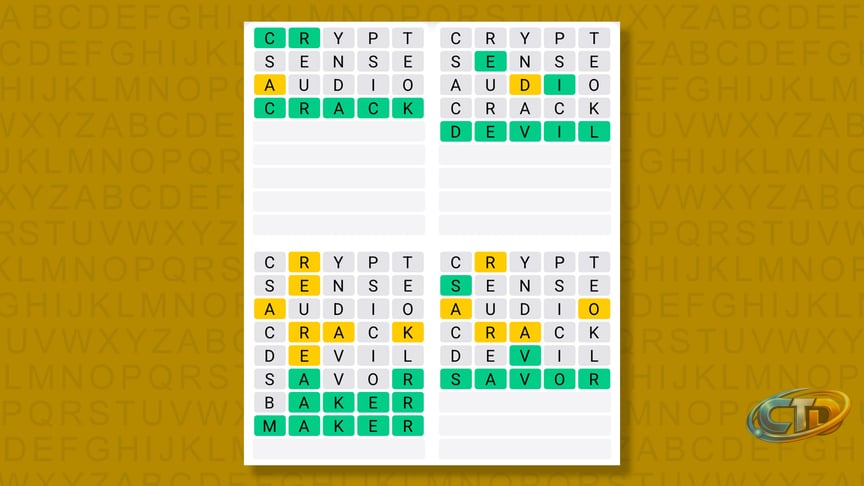 Quordle Hints and Answers for Monday, January 26, 2026 (Game #1463)
