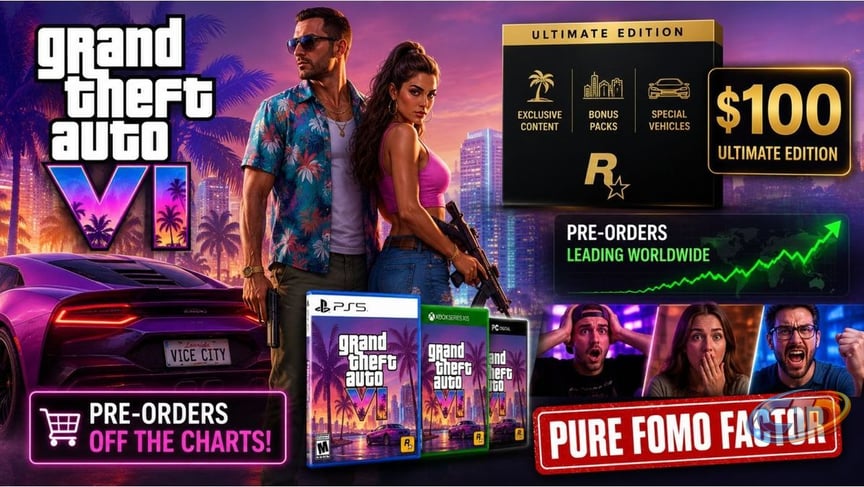 GTA 6 $100 Ultimate Edition Dominates Pre Orders—FOMO or Rockstar's  Marketing?