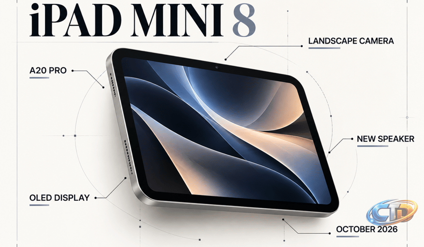 iPad mini 8 Leak Reveals A20 Pro Chip and Landscape Camera