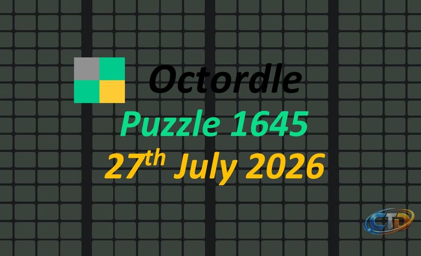 Daily 'Octordle' Answers 1645 July 27th, 2026 – Hints and Solutions  (7/27/26) - Fortnite Insider
