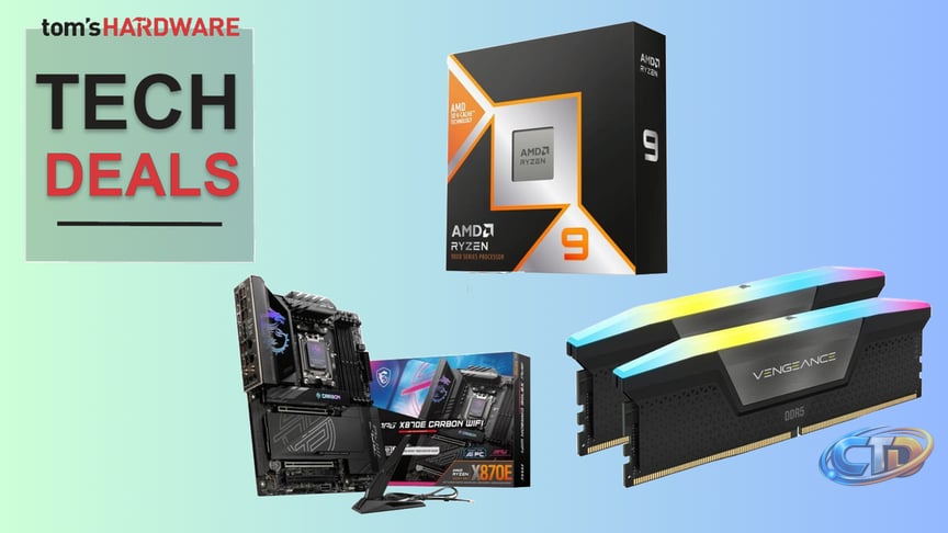 Grab 32GB of Corsair DDR5 for an effective $230 right now in this 9950X3D  combo deal — Newegg RAM bundle ships with 16-core AMD X3D chip alongside an  MSI X870E board and
