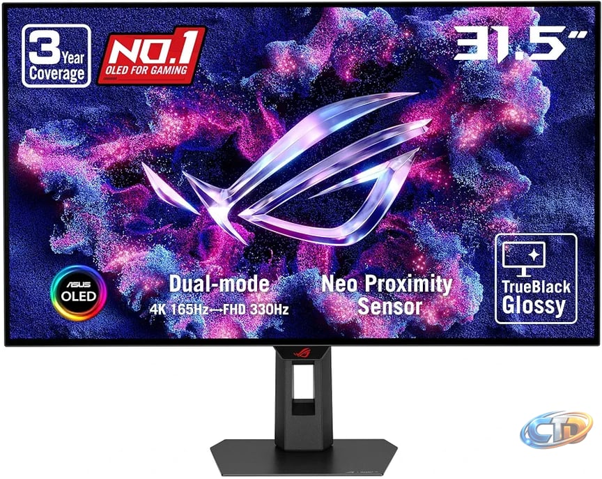 Amazon.com: ASUS ROG XG32UCWG 32 Inch 4K 165Hz Glossy OLED G-SYNC Gaming  Monitor | Dual Mode FHD 330Hz,TrueBlack Glossy OLED, 0.03ms, DisplayHDR  400, 99% DCI-P3, FreeSync Premium, Auto KVM for PS5 and