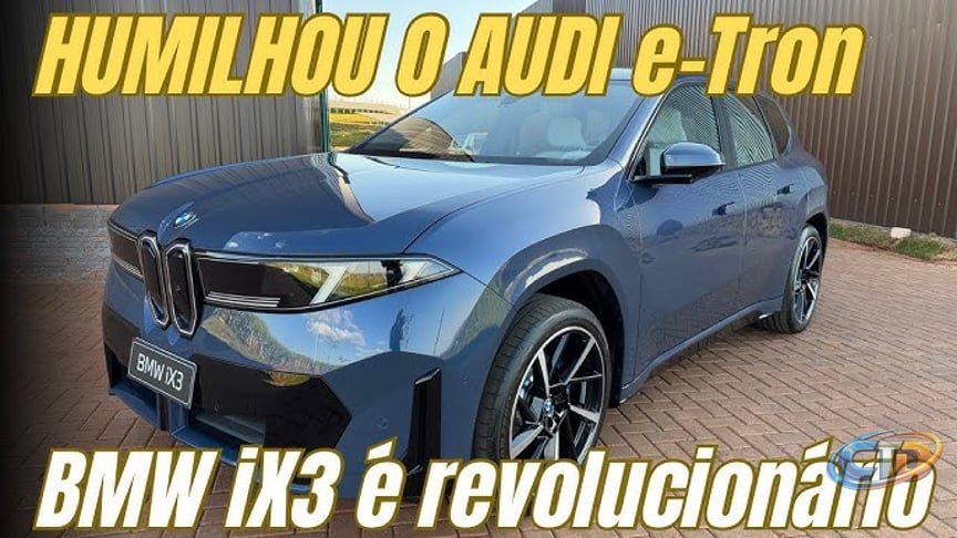 TESTE COMPLETO DO NOVO BMW iX3: ELÉTRICO REVOLUCIONÁRIO roda 800km com uma  carga
