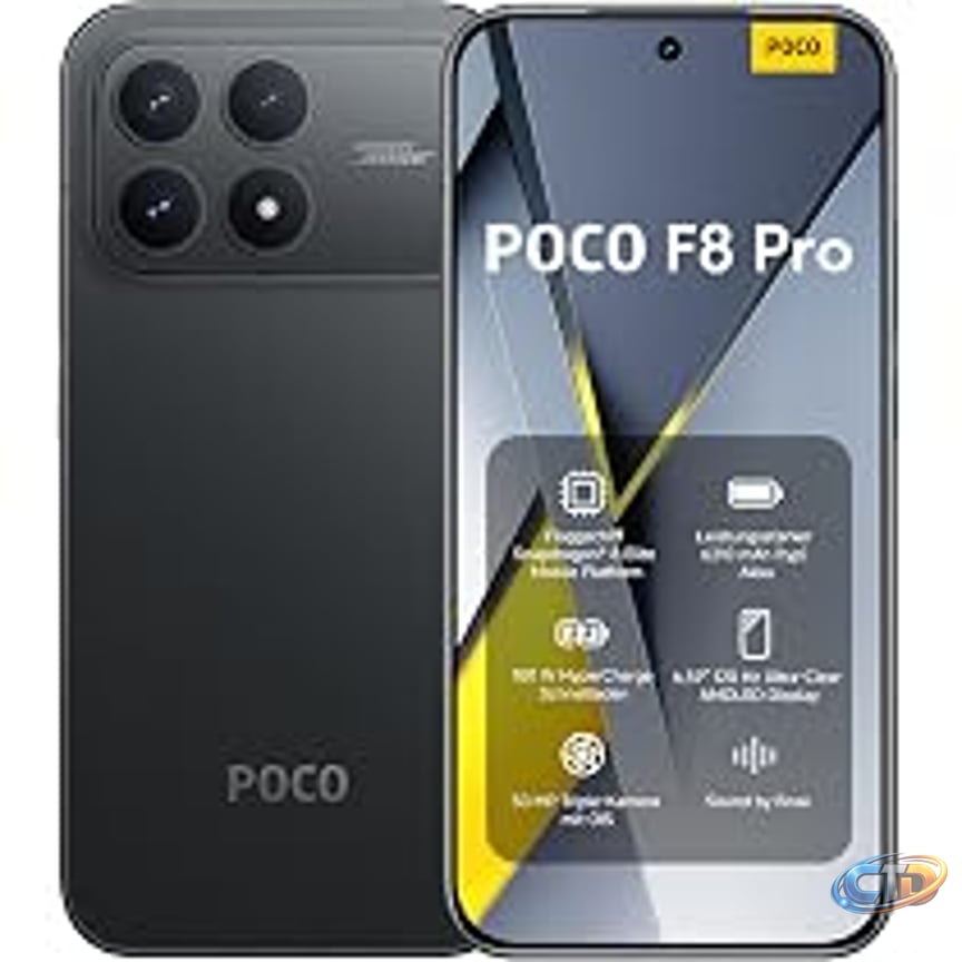 XIAOMI Poco F8 Pro Smartphone, 12+512GB, 6210mAh, 50MP, Schwarz | 6.59"  120Hz AMOLED Display, 50MP Triple-Kamera mit 60mm Teleobjektiv, Sound by  Bose, Handy mit Android, 2 Jahre Garantie : Amazon.de: Elektronik &