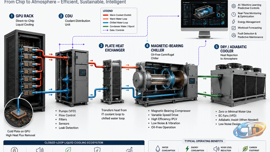 Inside AI Data Center: Eliminating Noise, Water Waste, and Electricity Con
