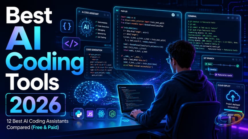 Best AI Coding Tools 2026: 12 Best AI Coding Assistants Compared (Free &  Paid) - AI Crest Lab