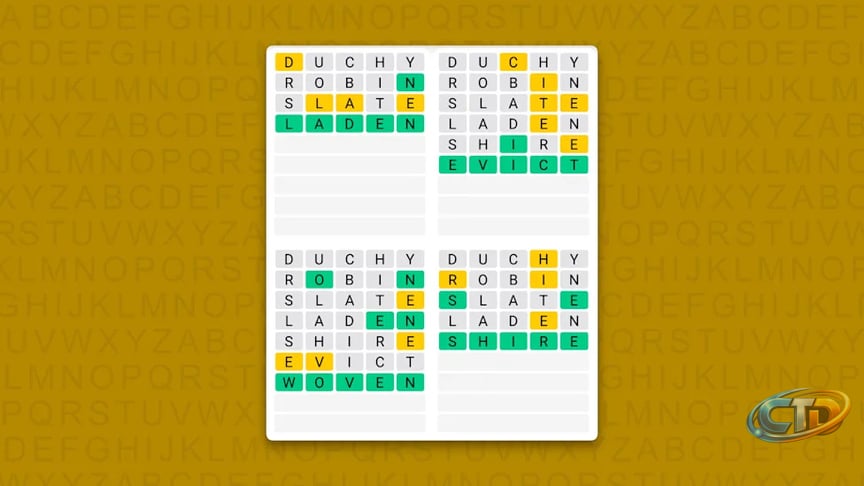 Quordle hints and answers for Thursday, July 23 (game #1641)