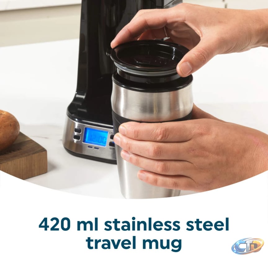 Digital Coffee Maker To Go | Travel Mug Included | Salter