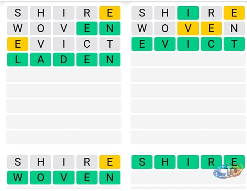 Quordle Hints and Answers Today for July 23, 2026