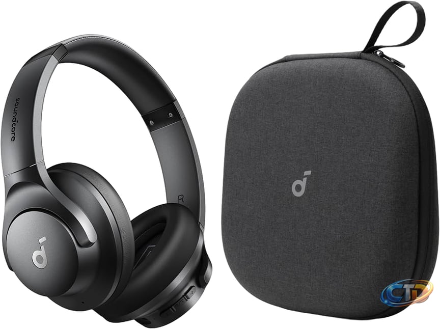 Soundcore by Anker Q20i Headphones with Protective Case, Black, Bundle |  Over-Ear, Bluetooth, 40H ANC Playtime, Hi-Res Audio, Big Bass, Transparency  Mode, Customize via App, Travel, Home, Office : Amazon.in: Electronics