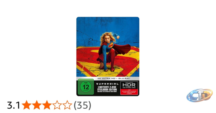 Supergirl - Steelbook A, (4K-UHD+Blu-ray): Amazon.de: Momoa, Jason,  Corenswet, David, Schoenaerts, Matthias, Krumholtz, David, Beecham, Emily,  Alcock, Milly, Gillespie, Craig: DVD & Blu-ray