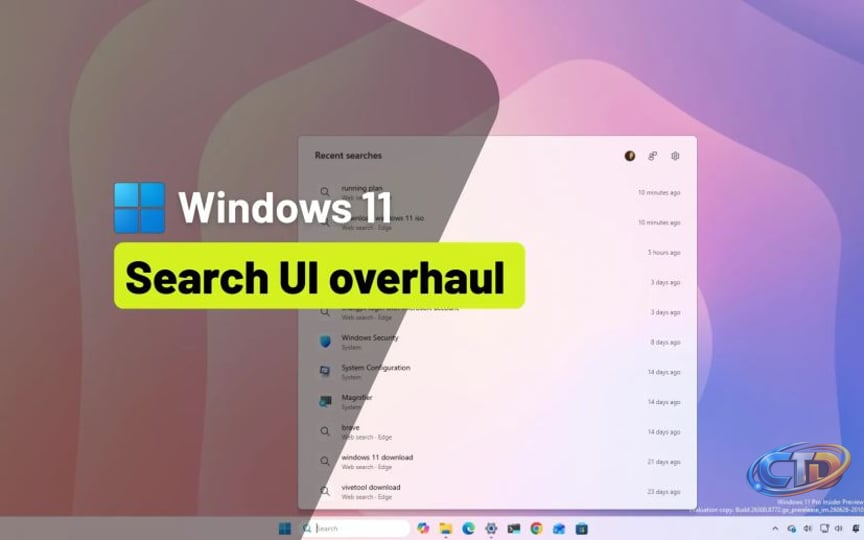Microsoft redesigns Windows 11 Search to prioritize local results and  reduce clutter in 26H2 - Pureinfotech