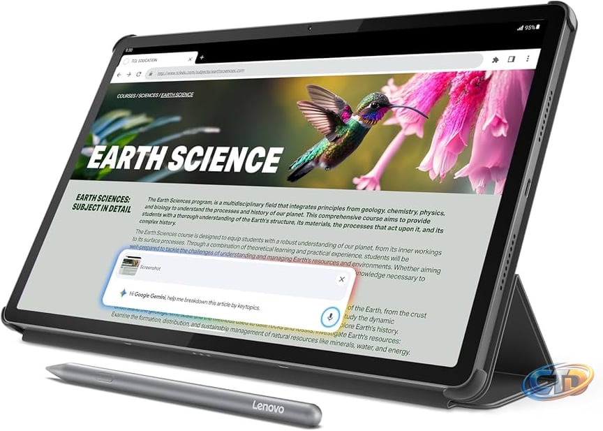 Amazon.com : Lenovo Idea Tab Pro with Google Gemini - Student Tablet -  12.7” 3K LCD Display - 8 GB Memory - 128 GB Storage - MediaTek Dimensity  8300 - Includes Pen and Folio Case : Electronics