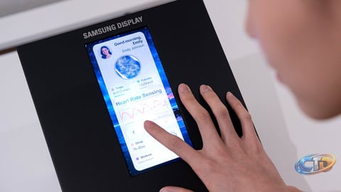 Samsung's New OLED Phone Displays Feature Built-In Health Sensors