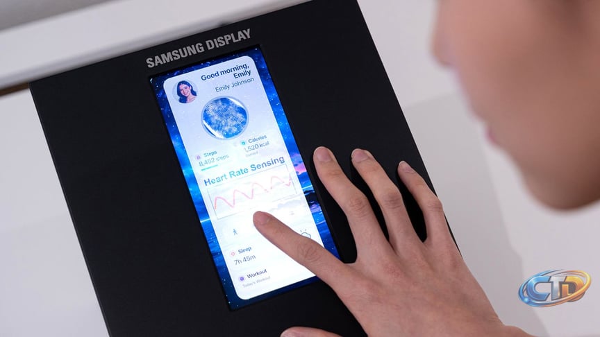 Samsung's New OLED Phone Displays Feature Built-In Health Sensors