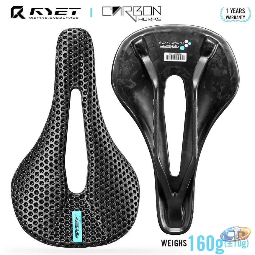 RYET Bike Carbon Saddle 3D Printed Saddle 140mm 7x9mm... From Men05,  Rs.4,486.01 | DHgate.Com
