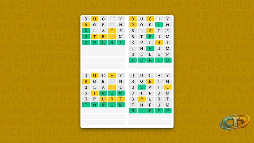 Quordle hints and answers for Sunday, July 19 (game #1637)