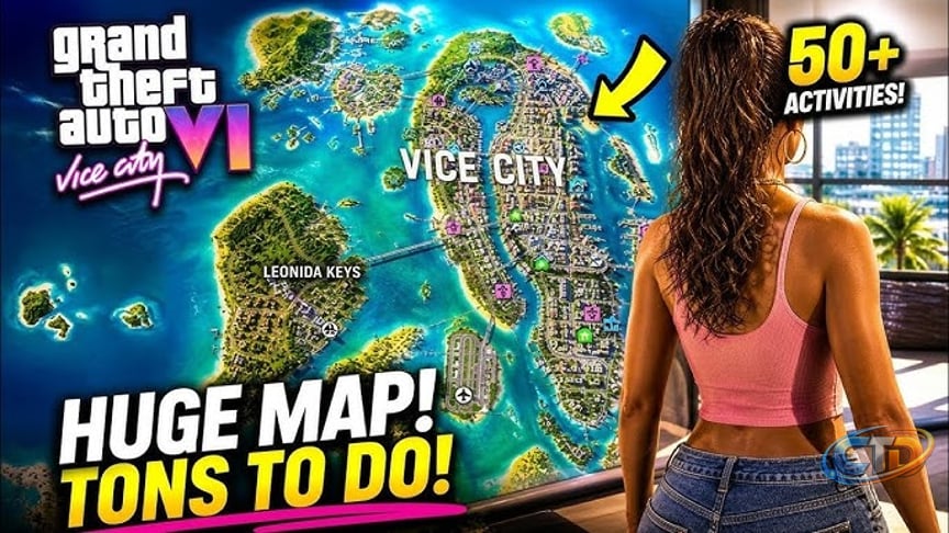 GTA 6 Vice City Map is HUGE — 50+ Activities You Can Do! (Full Breakdown)