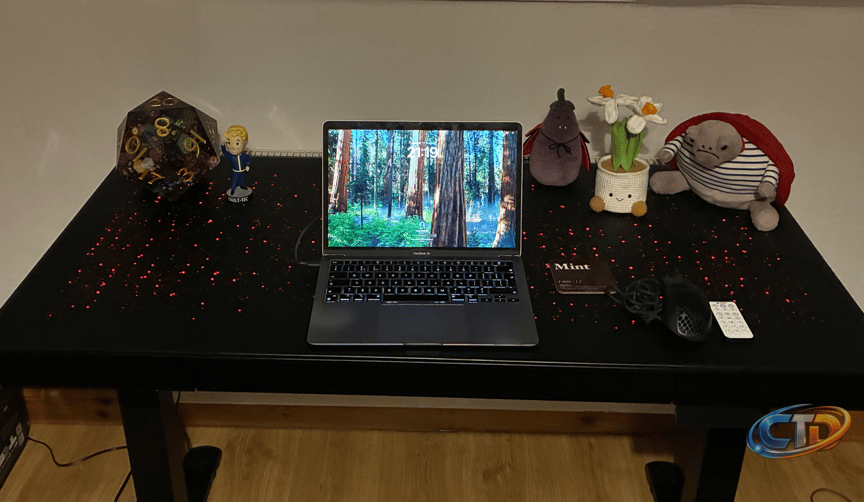 Eureka Ergonomic Wonder Glowing Glass Desk Review: Unique Design Meets Practical Challenges