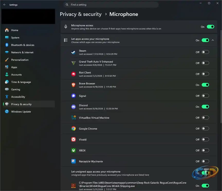 Windows 11 gets per app privacy controls for classic desktop apps