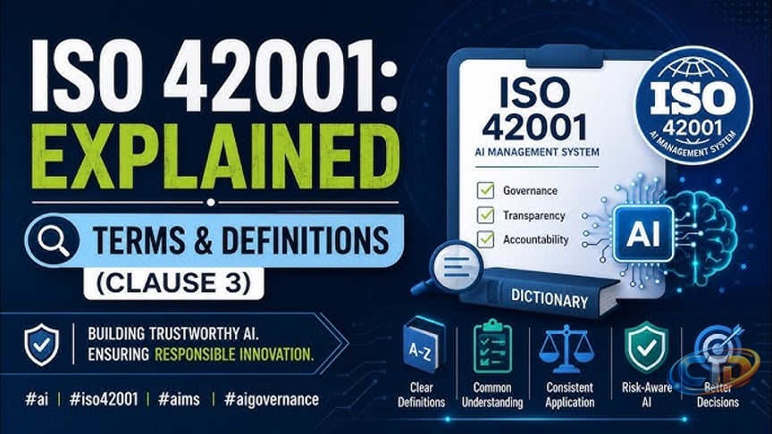ISO 42001: Explained - Terms & Definitions (Clause 3) #ai #iso42001 #aims  #aigovernance