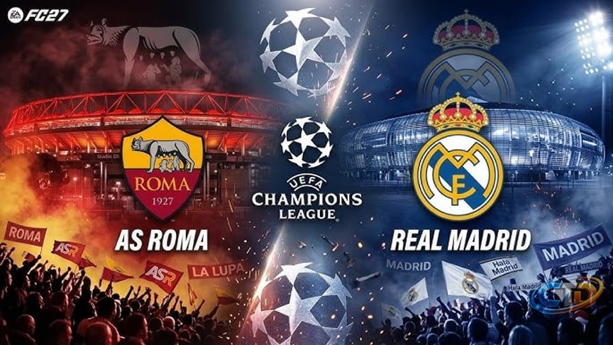 AS Roma vs Real Madrid | UEFA Champions League 2026/27 Full Match  Highlights (EA FC 27)