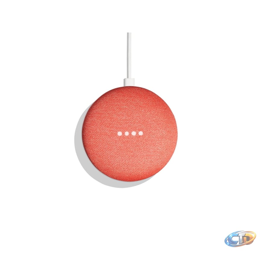 Google Home Mini Coral - Compact Audio Smart Speaker with Google Assistant  - Walmart.com