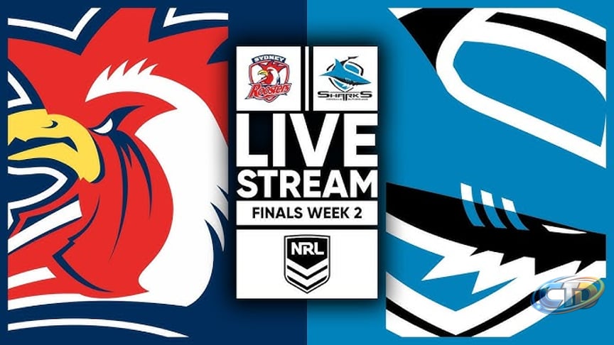 Roosters vs Sharks LIVE STREAM | Finals Week 2 | NRL 2026