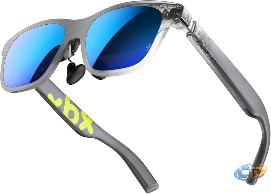Amazon.com: XREAL xbx a01+ AR Glasses, 147'' Big-Screen Display for Movies  & Gaming | 62g Ultralight, Bright 1600-nit HDR10, USB-C DP for iPhone,  iPad, Android, Steam Deck, ROG & PC : Health