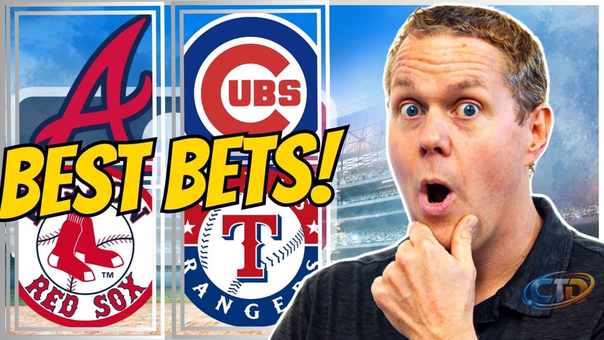 BEST MLB Picks TODAY! Braves vs Cubs + Red Sox vs Rangers