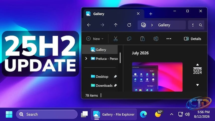 New Windows 11 25H2 August 2026 Update – New Features in the Main Release  (KB5121003)