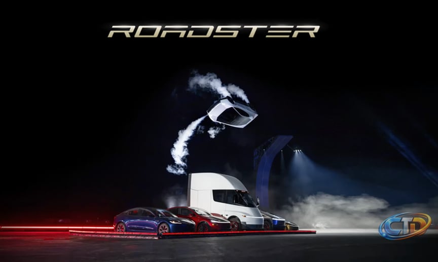 2028 Tesla Roadster First Look: Tesla's New Electric Supercar Can Actually  Freaking Fly