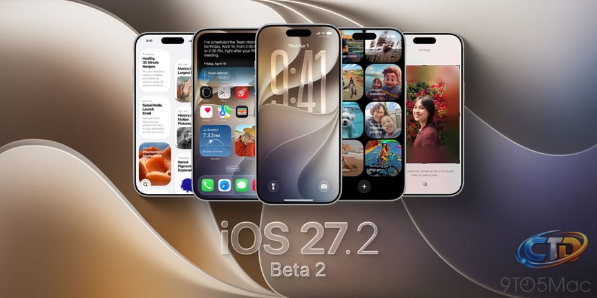 Apple releases second iOS 27.2 developer beta for iPhone - 9to5Mac