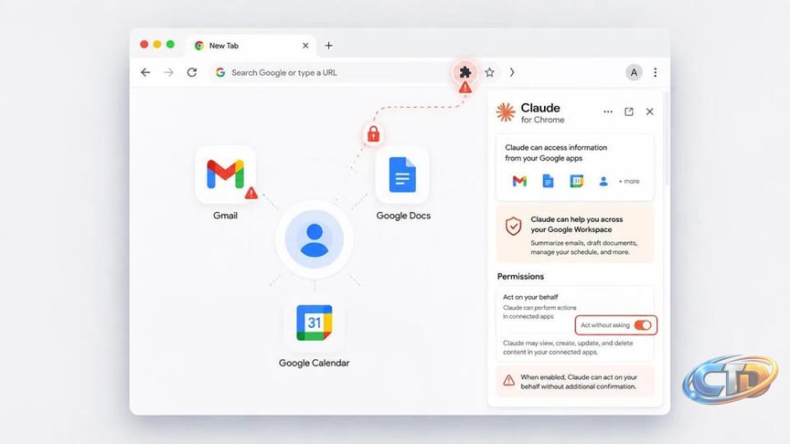 Claude for Chrome Flaw Puts Gmail at Risk From Rogue Extensions - NewsBreak