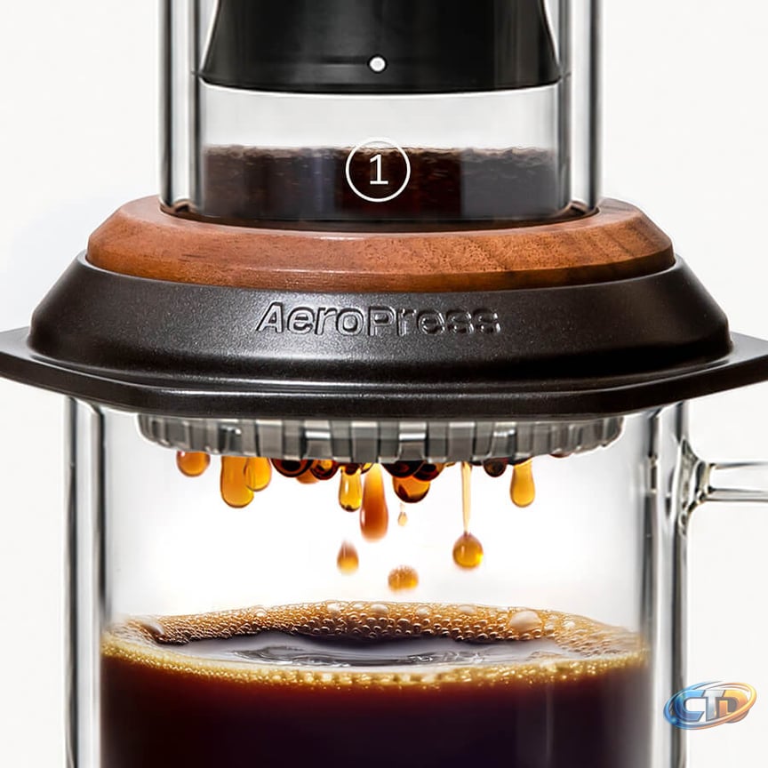 AeroPress Premium Walnut Coffee Maker | Glass, Metal & Walnut Coffee Maker