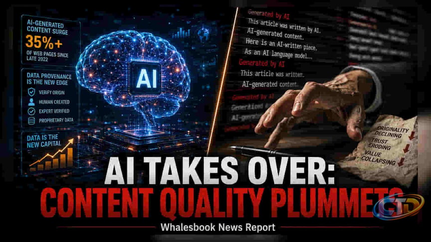 AI-Generated Content Flood Shifts Investor Focus Toward Proprietary Data |  Whalesbook