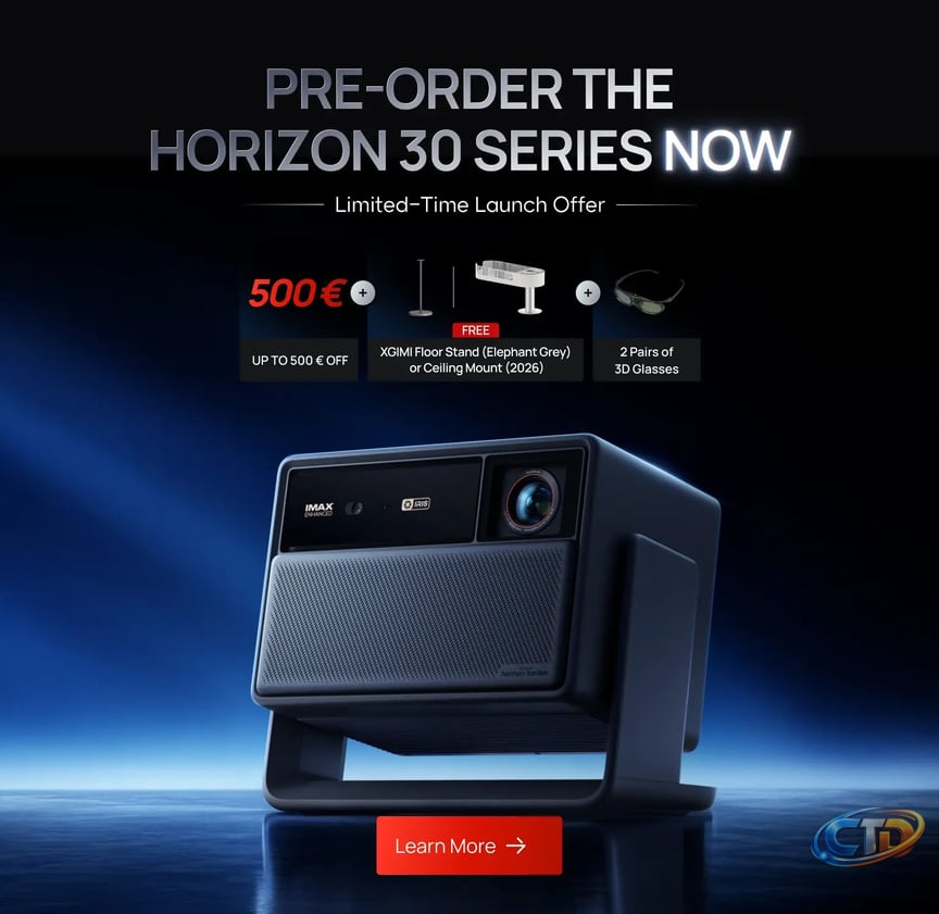XGIMI HORIZON 30 Series New 4K Projectors: October 12 Launch & Pre-Ord