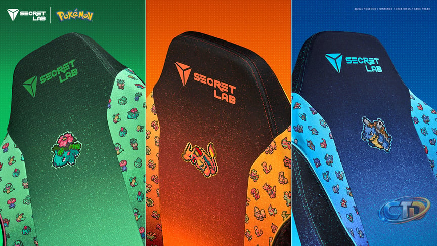 Secretlab Titan Evo owners can now freshen up their gaming chair with three  new Pokémon Pixel Art skins inspired by Venusaur, Charizard, and Blastoise  | TechRadar