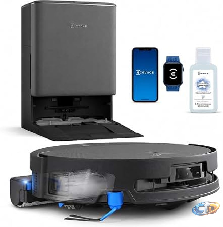 Amazon.com: ECOVACS DEEBOT X8 PRO OMNI Robot Vacuum and Mop, 18000Pa, OZMO  ROLLER Instant Self-Washing Mopping, 167℉ Hot Water Mop Washing, Auto  Cleaning Solution Adding, Hot Air-Drying, Self-Emptying, Black