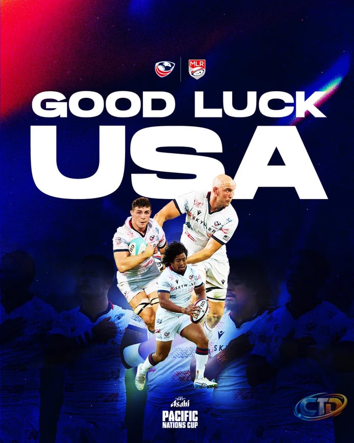 Major League Rugby on X: "Good Luck @USARugby Men! 🦅 It's the Pacific  Nations Cup match versus Japan tomorrow at 6:05 AM ET. 📺: Watch live on  @paramountplus" / X