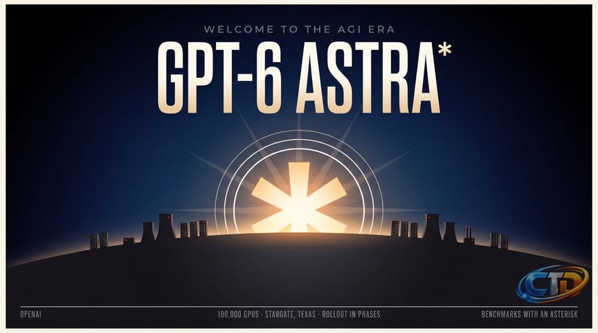 OpenAI GPT-6 Astra arrives with record benchmarks and an AGI claim