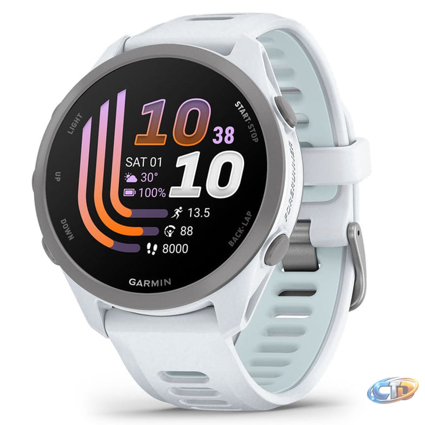 Garmin - Forerunner 170 Music - Whitestone/ Cloud Blue