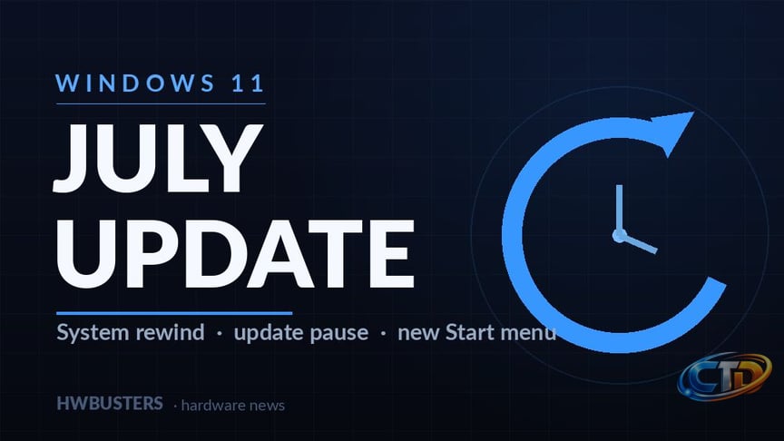 Windows 11 July Update Adds a One-Tap System Rewind — and Fixes the Start  Menu - Hardware Busters