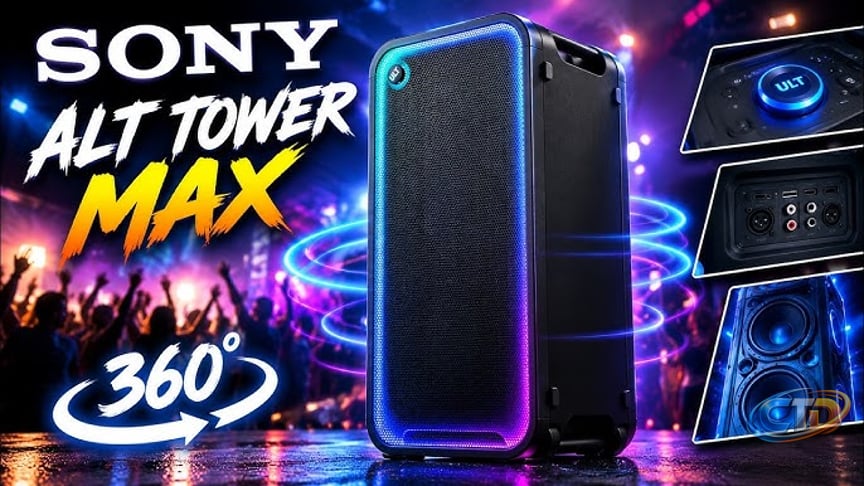 FIRST LOOK | Sony ULT TOWER 5 Wireless Bluetooth Party Speaker - YouTube