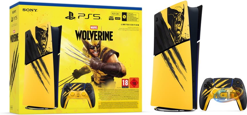 playstation 5 digital edition (1tb) - marvel's wolverine battle yellow limited  edition bundle kopen