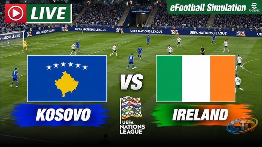 🔴 Kosovo vs Ireland Live Today | UEFA Nations League 2026 | Live Match  Today - eFootball Gameplay