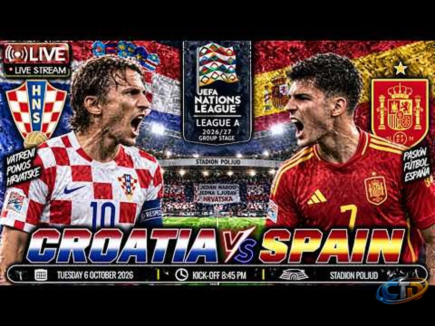 🔴LIVE - CROATIA vs SPAIN - UEFA NATIONS LEAGUE A 2026/27 GROUP STAGE - EA  FC 25 - YouTube