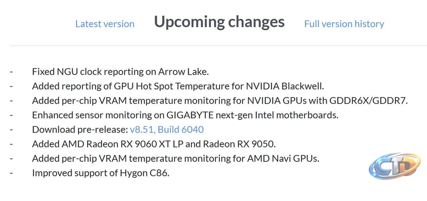 HWiNFO Extends Per-Chip VRAM Monitoring To AMD Navi Cards After Unlocking  The Same Trick On NVIDIA RTX